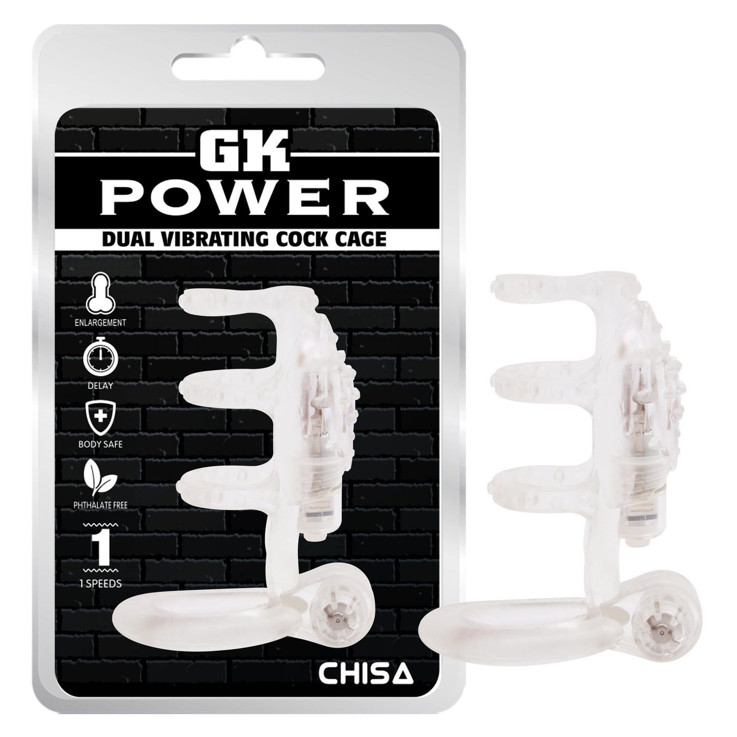 Anillo vibrador Triple para pene GKPower CHISA CN-461657330