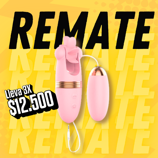Vibrador con Huevo Rosado LILO LL-A1912 OUTLET / 3 uds★