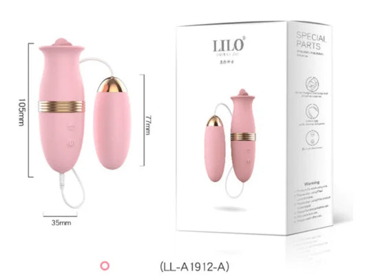 Vibrador con Huevo Rosado LILO LL-A1912-A-B-C