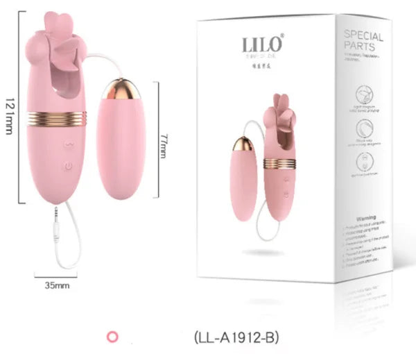 Vibrador con Huevo Rosado LILO LL-A1912-A-B-C