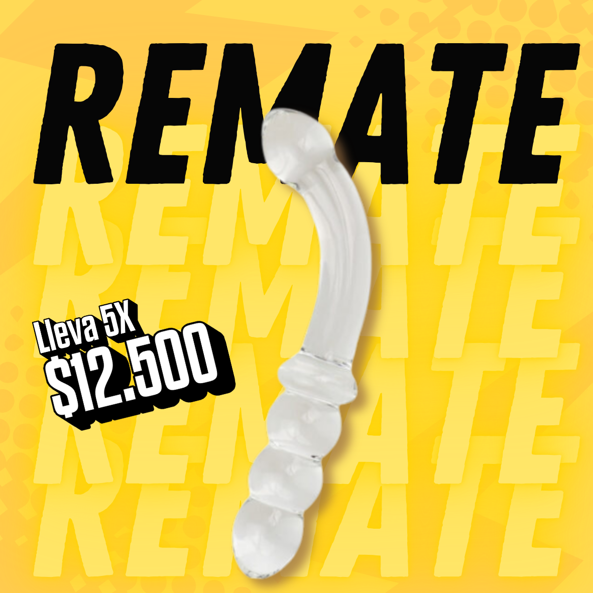 Dildo GlassRomance LOVETOY GS10C OUTLET / 5 uds★