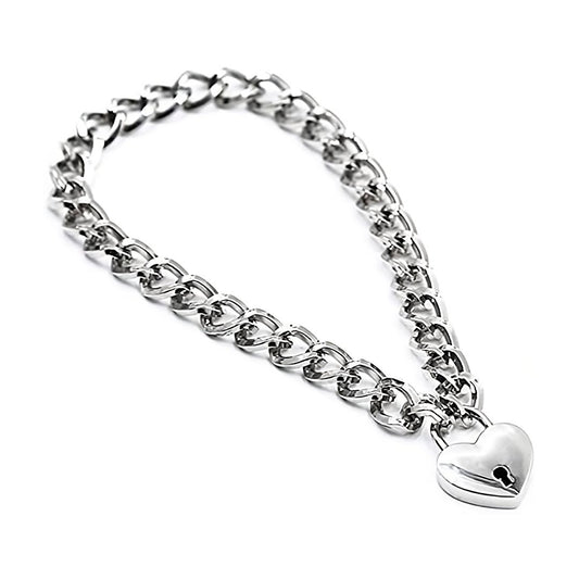 Collar candado de corazón RYWC-250 OUTLET / 10 uds★