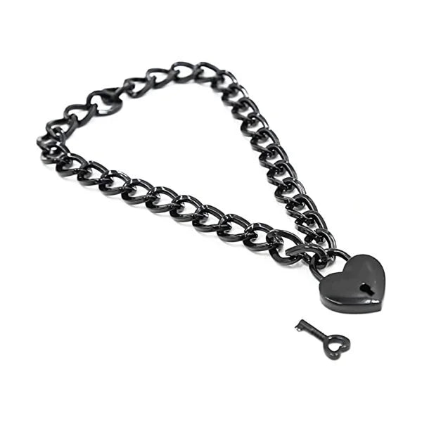 Collar candado de corazón RYWC-250 OUTLET / 10 uds★